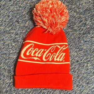Coca Cola Red Pom-Pom Beanie
